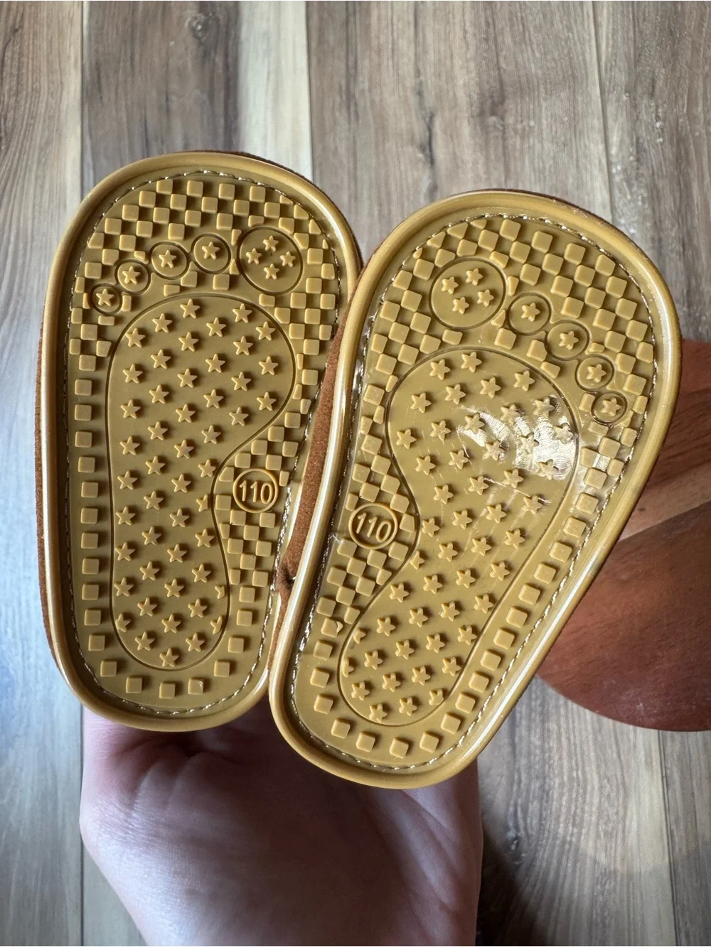 Kids Brown Suede Moccasin-Style Shoes